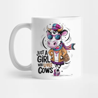 In this vibrant and whimsical 4k vector illustration, a delightful cow character exudes infectious charm(1) Mug